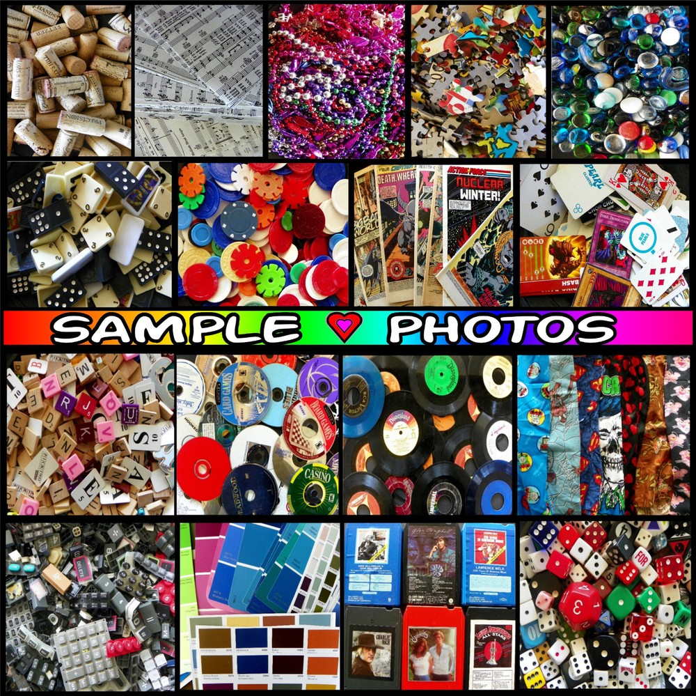 BULK ART SUPPLIES 10 LB RANDOM Collage Artist Teacher Odd Mixed Lot Craft Supply