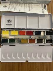 HORADAM AQUARELL color box with 12finest watercolors, 74312, Metal Set