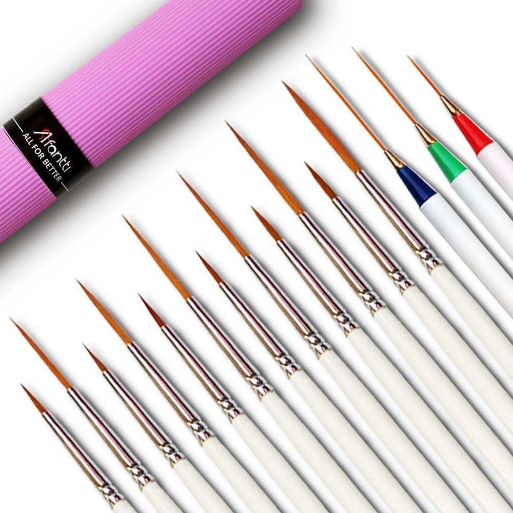 15 Pcs Paintbrushes, Detail Fine Paint Brushes Micro Mini 15 PCS, Version 2