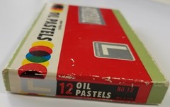 Oil Pastels Pasteloil Non-Toxic No. 12 “L” Oversize sticks Japan A10