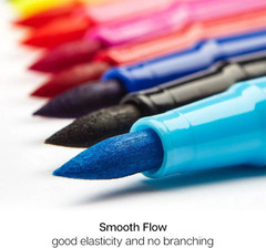 Watercolor Brush Marker Set – 36 Vibrant Colors with Flexible Tips & Case