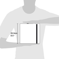 Square 8X8 300Gsm Watercolor Journal Hardbound 40Pgs（20 Sheets Front Back 2 Text