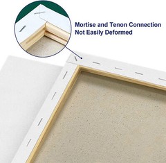 White Blank Art Boards Mini Stretched Artist Canvas Art Board Acrylic Oil Paint
