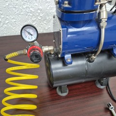 1/5 HP Airbrush Compressor with Tank, Regulator & Moisture Trap