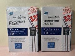 New! Grafix Impress Print Media Monoprint Plates 6In x 8In- 24 Packs – Set of 2!