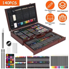 140pcs Art Set Professional Drawing Painting Supplies Kit for Adults Kids Artist