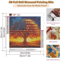 CEOVR Tree of Life Diamond Art Kits for Adults, American CM079-tree life
