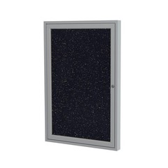 Ghent’s 24″ x 18″ 1 Door Enclosed Bulletin Board in Multi-Color