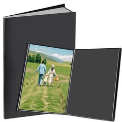 Large 13″x19″ Art Portfolio Heavy Duty Binder with Plastic Sleeves, Portfolio…