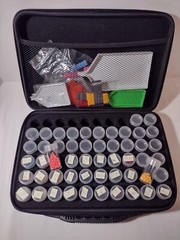 Diamond Painting Storage Case & Supplies 60 Slots Jars Diamonds Tools Trays More