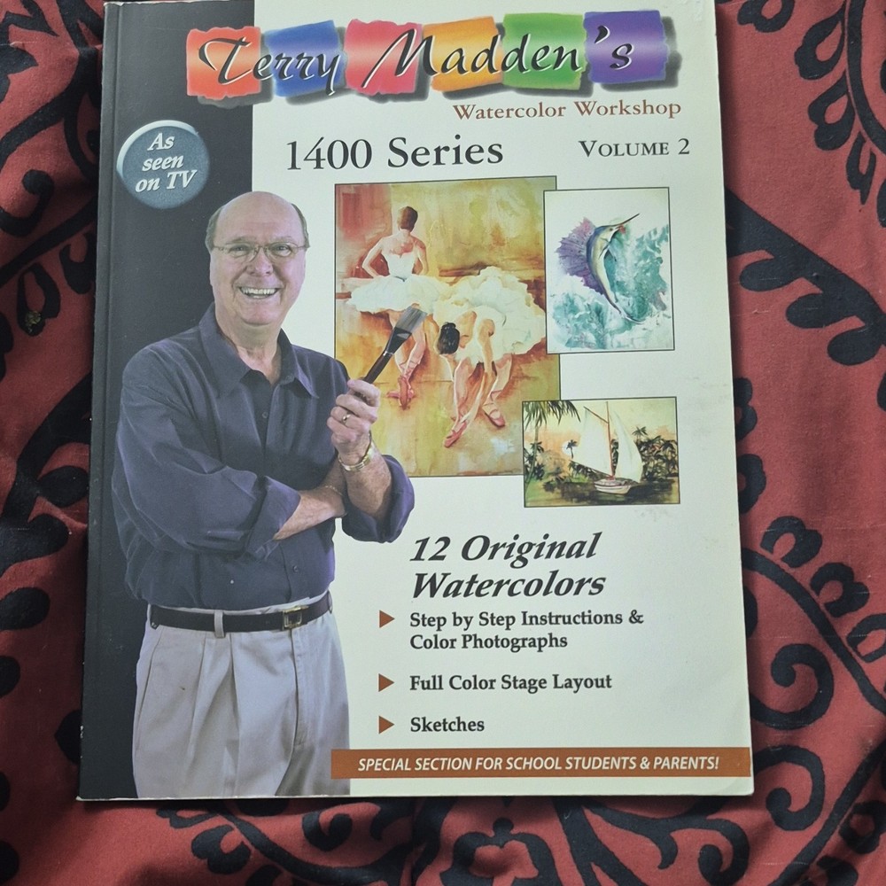 Terry Madden Watercolor Workshop ‘1400 Series Vol 2’ Landscapes Nature Animals