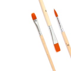 Round/Flat/Fine Tip Brush Paintbrushes Nylon Hair Artist Acrylic Paint Brushes