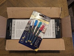 Securit Chalk Marker Pens Red/ Blue/ White/ Green 1-2 mm 4-Packs (BOX Of 12)