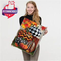 Fall Pumpkin Paint By Numbers Kit For Adults With Framed,thanksgiving Paint By