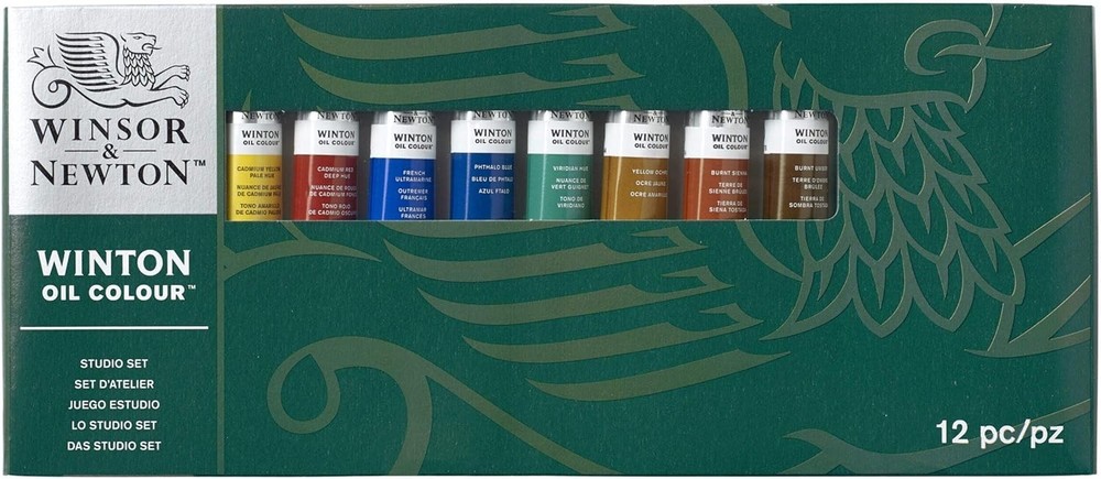 12-Piece Winton Oil Color Studio Set with Brushes – Perfect for Aspiring Artists