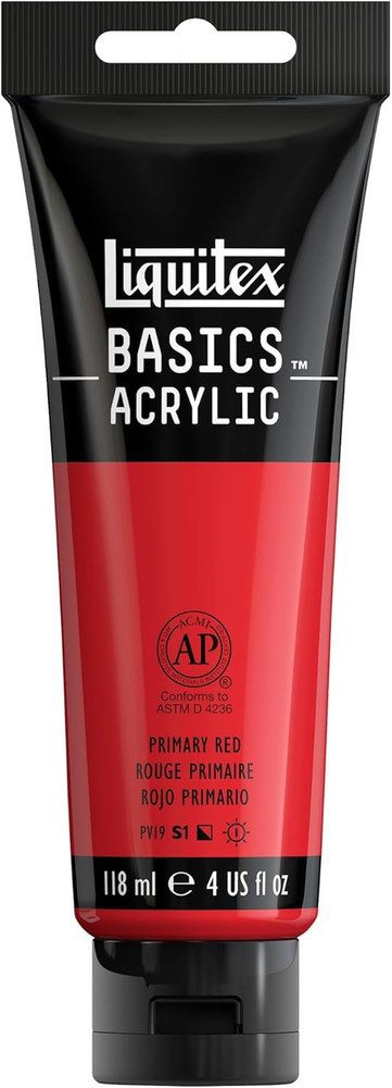 BASICS Acrylic Paint, 118Ml (4-Oz) Tube, Titanium White