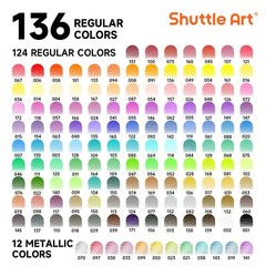 136 Pcs Professional Colored Pencils Set for Adult Coloring Drawing Pencils Art