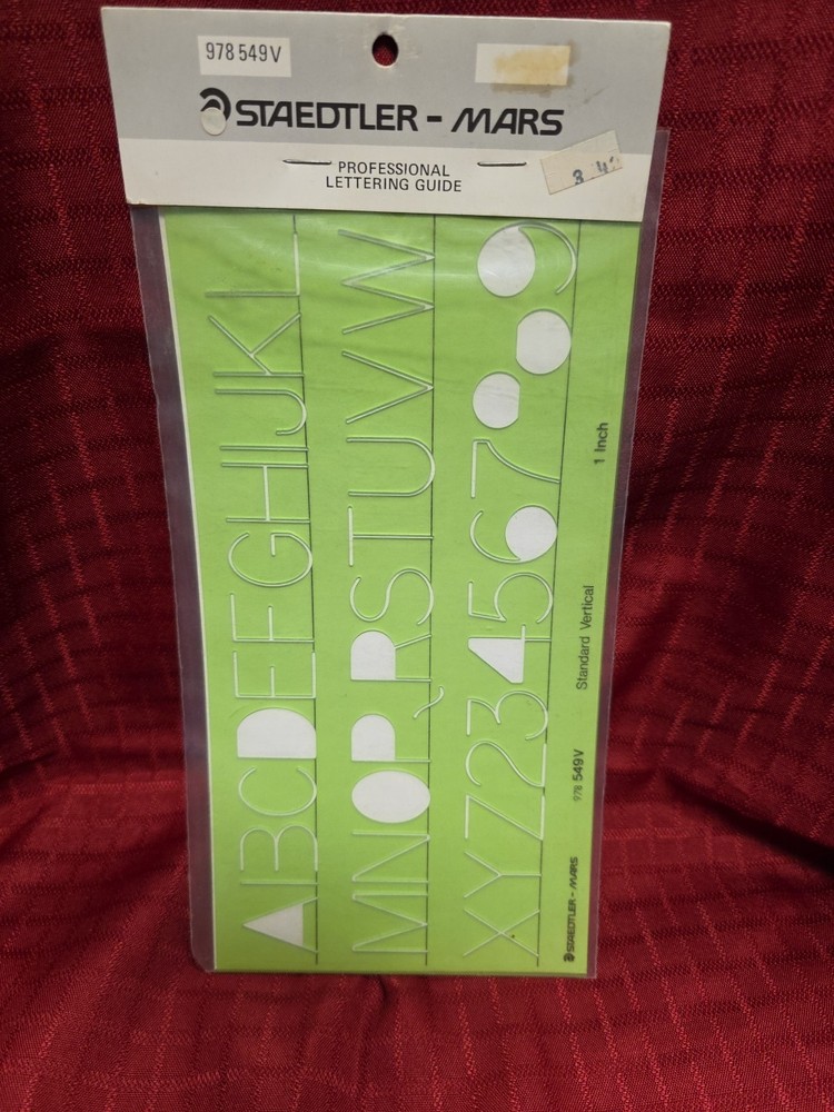 New Sealed Staedtler Mars Professional Lettering Guide – Vertical #978549V