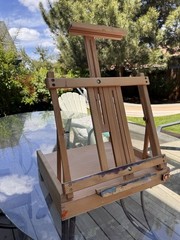 French Easel Table Top Moderately Used But Excellent Condition Wood Light Weight