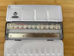 SCHMINCKE Horadam Watercolor Gold-Pearl Metallic Ltd Edtn 12 Half Pan Set HTF
