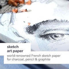 Canson 100510419 Artist Series Sketch Book Paper Pad, for Pencil and Charcoal,