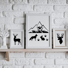 80 Pcs 3 x 3 Inch Stencils for Painting on Wood, Reusable Farm & Animal Plast…