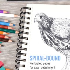 11″ x 14″ Mixed Media Paper Pad Sketchbook, 2 Pack 60 Sheets 98 lb, Spiral-Bound