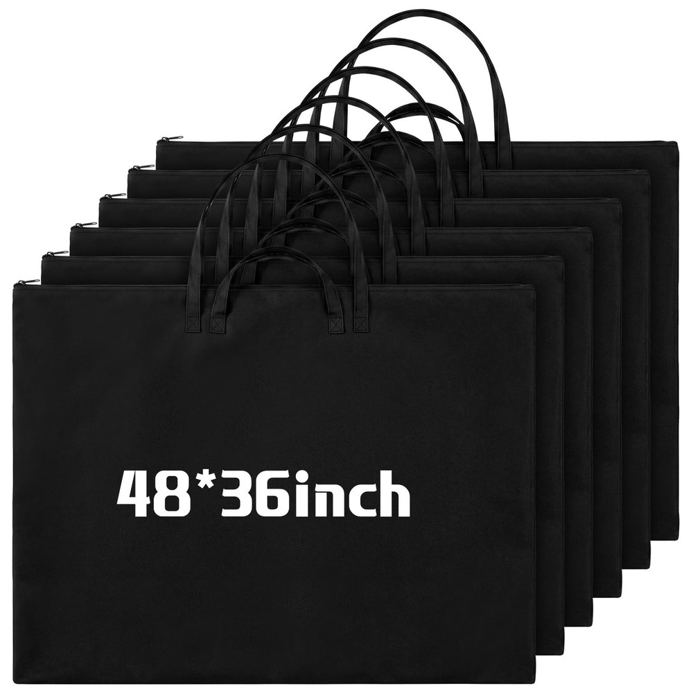 48 x 36 Inch Art Portfolio Bag Large Size Art Supply Bag with Nylon Shoulder Wat