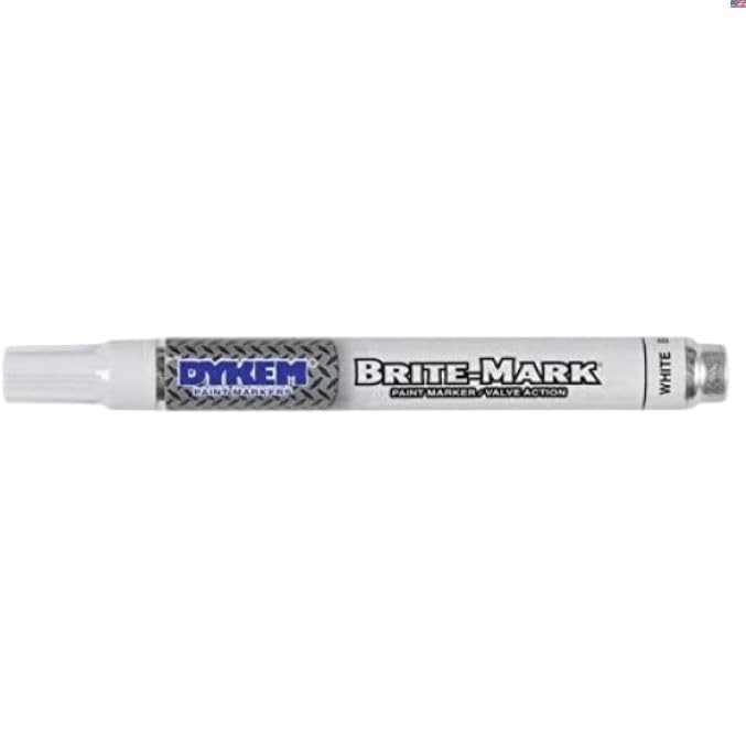 Ambidextrous Brite-Mark White Marker – Smooth Grip with Quick-Drying Ink