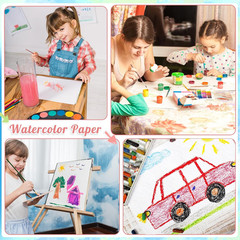 30 Sheets Watercolor Paper 8.5 X 11, 140 Lb/300 GSM Cold Press Watercolor Paper