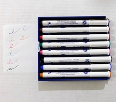 Creative Memories Bold-Tip Pen Set 8 Multicolor Case Journaling Scrapbook Crafts