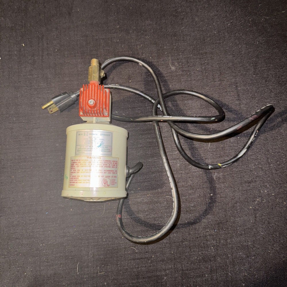 W. R. Brown Speedy Compressor Piston Model PC201 Hobby Paint Sprayer