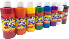 Washable Classic Paint Bulk Pack 8Ct, Assorted Colors 4Oz Each Bottle