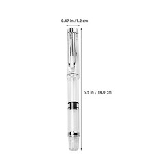 8pcs Fountain Ink Brush Pen Refillable Piston Filling Fountain With Flexible Tip