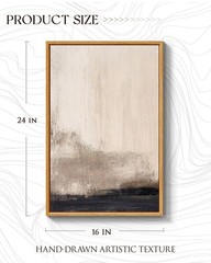 ARPEOTCY 3D Textured Large Framed Canvas Wall Art Prints, Abstract Hand-Paint…