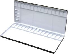 Durable Tin Watercolor Palette – Smooth Mixing Surface for Effortless Creation
