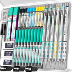 Art Mechanical Pencil Set – 36PCS Metal Pencils 0.5/0.7/0.9/2mm, Sketching & Dra