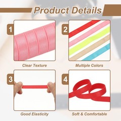 Bra Elastic Strap 19.7 Yards Bra Sewing Band for DIY Sewing Craft Beige