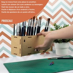 Paint Brush holder. Large Capacity Paint brush organizer and Art Supply Organize