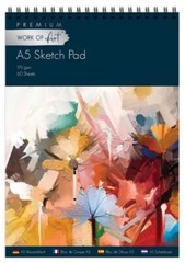 Tallon Easynote A5 Artists Sketch Pad White Drawing Book Premium 170 GSM. Paper