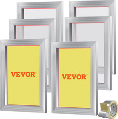 6 Pieces Aluminum, 10X14Inch Silk Screen Frame with 110 Count High Tensio