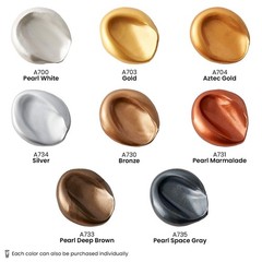 Metallic Acrylic Paint, 8 Metallic Colors in 4.06 ounce Tubes, Artist Paints …