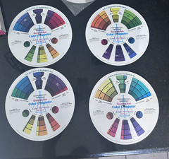 NOS Grumbacher Color Computer CAT NO. 420 – Vintage Color Wheel for Artists 1972