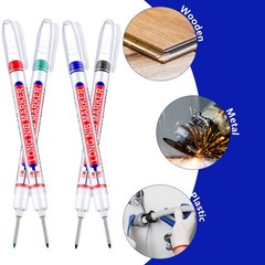 24 PCS Long Nib Marker Pens Deep Hole 20mm Waterproof Carpenter Drill