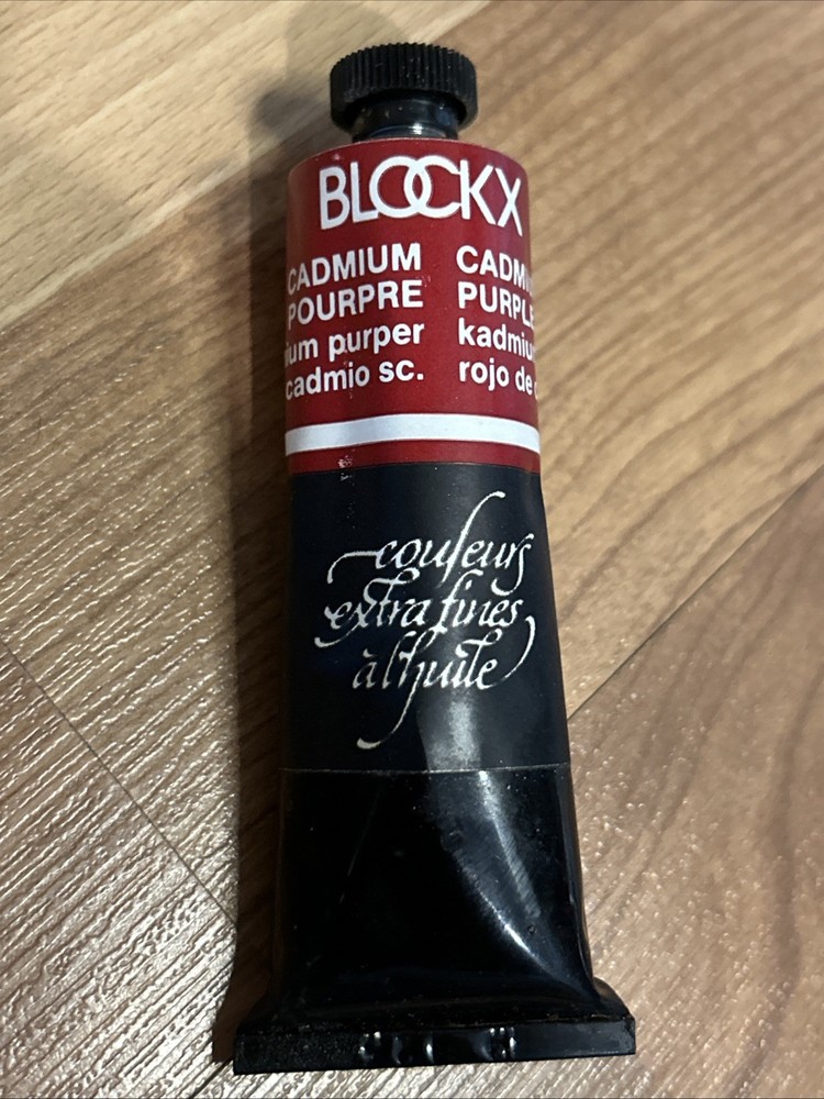 BLOCKX Cadmium Purple Pourpre Purper Oil Color 35ml New Old Stock Vintage 23.825