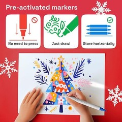 ARTISTRO 24 Acrylic Paint Pens Dual Tip Markers for Fabric Canvas Rock DIY Craft