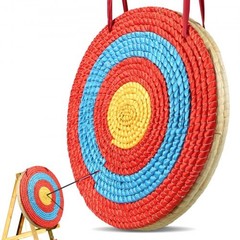 Archery Target, 3 Layers 20″ Arrow Target, Traditional Solid Straw Round Arc…