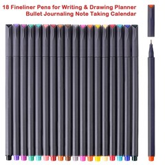 iBayam Journal Planner Pens Colored Pens, 1 Count (Pack of 18), Multicolor