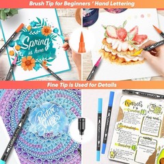 Creative 72 Colors Brush and Fine Tip Markers – Perfect for All Artistic Outlets