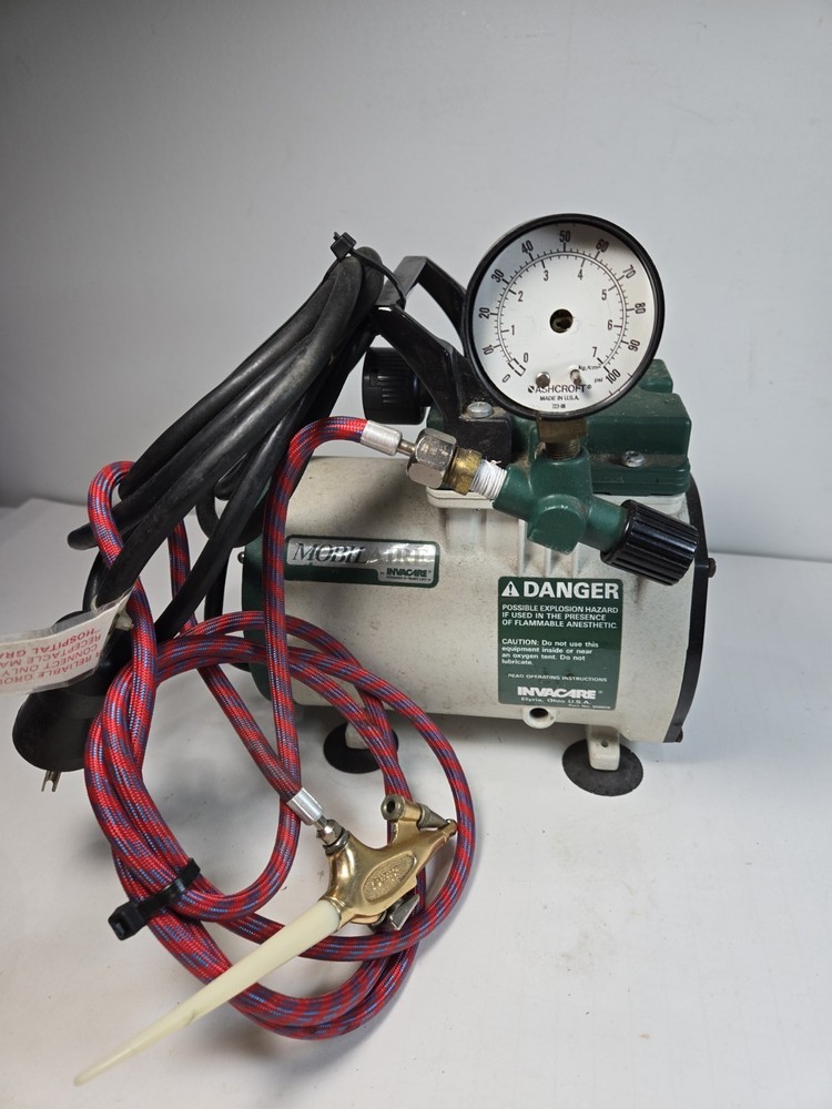 Mobilaire 50 Psi Compressor IRC607 With Wren B Airbrush Paint Sprayer